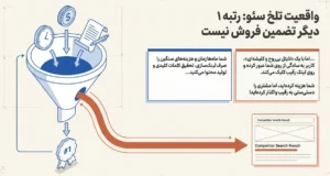 رتبه ی یک گوگل تضمینی برای فروش نیست